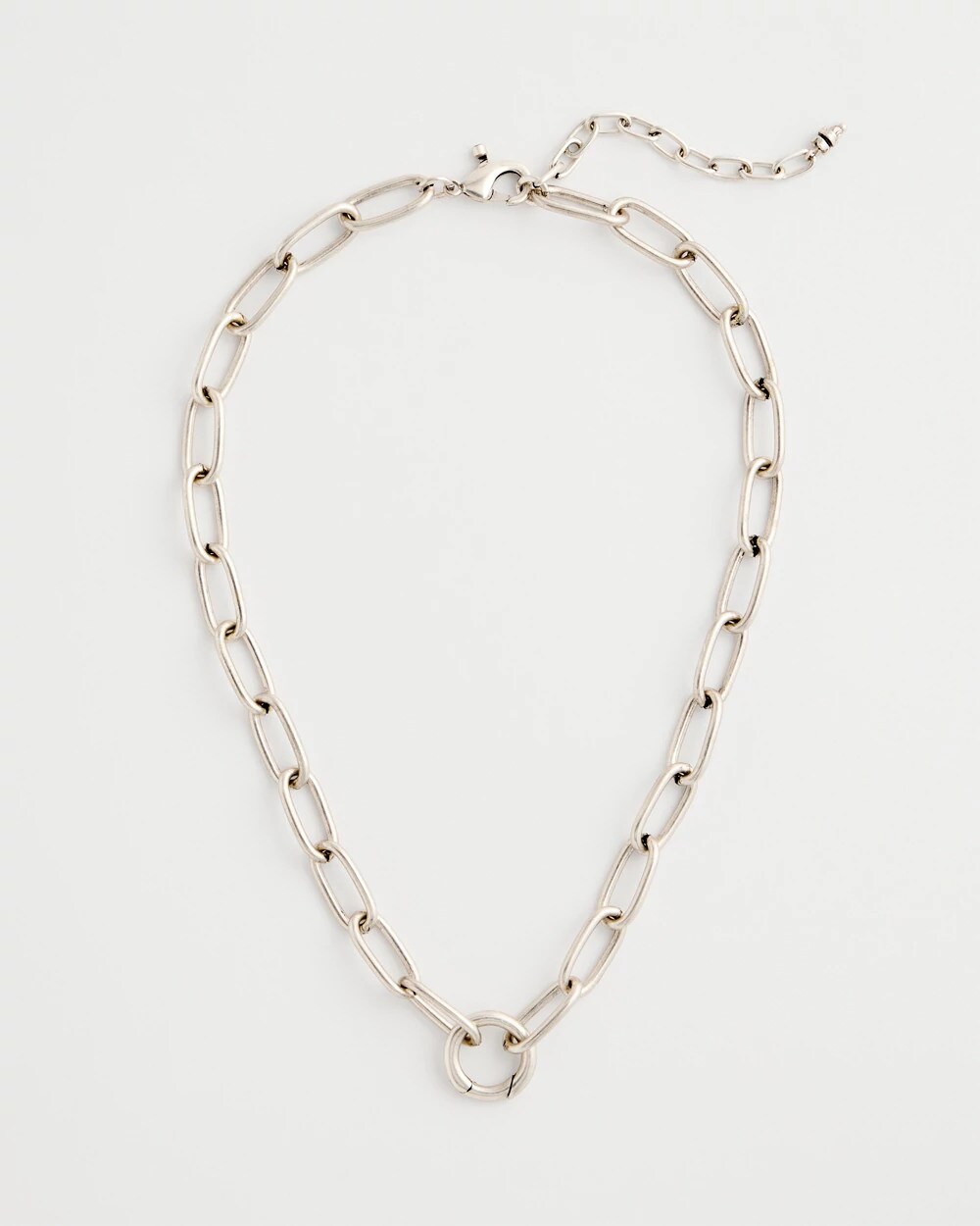 Silvertone Charm Link Necklace | Chico's